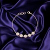 Slickblue Women’s 0.8ct CZ Pave Disc Bracelet, Rose Goldtone/Gold/Silver, 7" Chain + 0.5" Extender, Lobster Clasp - 3 of 3