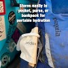 Vapur Collapsible Water Bottle With Carabiner, Compact Bottle Folds Flat For Hydration On The Go, Ideal for Traveling, Hiking or Camping - 2 of 4