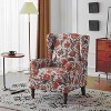 Erommy Fabric Accent Chair, Modern Upholstered Armchair with Solid Leg, Leisure Single Sofa Chair for Living Room Bedroom Reading and Studio - 3 of 3