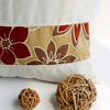 Slickblue Linen Patchwork Floor Cushion - Decorative Throw Pillow, 19.7"x19.7", 6 Design Choices, Machine Washable - 3 of 4