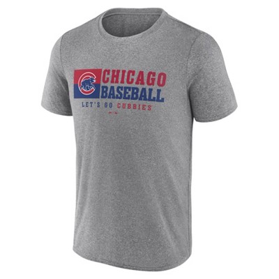 MLB Chicago Cubs Men's Gray Short Sleeve T-Shirt