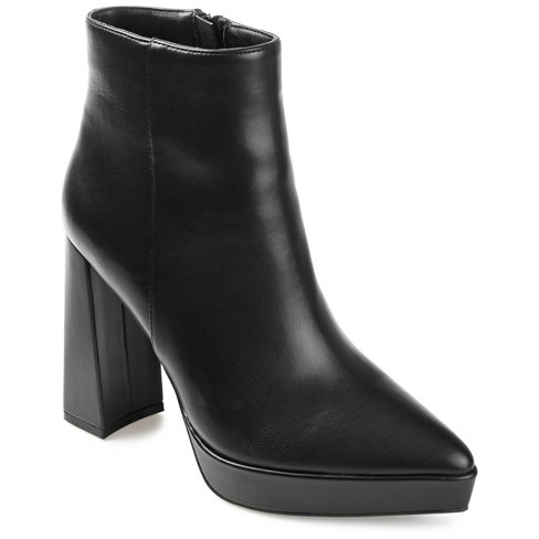 Ladies black hotsell pointed ankle boots