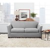 3pc Ultimate Stretch Leather Loveseat Slipcovers - Sure Fit - 2 of 4