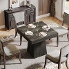 Okak Rustic Wood Square/Round Dining Table with Thick Top & Sturdy Base,Minimalist Kitchen Dinner Table for Dining Room,Breakfast Nook - 2 of 4