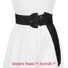 Allegra K Women's Wide Woven Waist Belts Braided Belts for Dress Chunky Buckle 23.62-35.43" - 4 of 4
