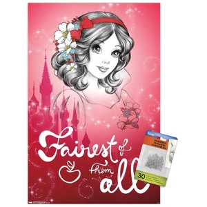 Trends International Disney Snow White and the Seven Dwarfs - Fairest of them All Unframed Wall Poster Prints - 1 of 4