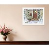 HomeRoots Decorated Holiday Porch White Framed Wall Art - 2 of 4