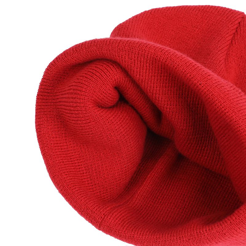 Marvel Logo Adult Red Beanie, 4 of 5