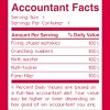 Junior's Design By Humans Accountant Nutrition Facts Label By EJamjar T-Shirt - 2 of 2