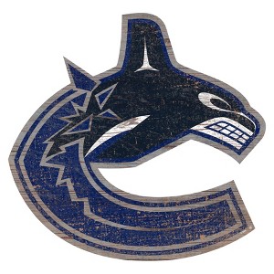 NHL Vancouver Canucks Distressed Logo Cutout Sign - 1 of 1