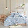 Elegant Solid Cotton Jacquard Duvet Set, All Season Home Textile fits Lux Bedroom Decor - image 4 of 4