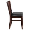 Emma and Oliver 2 Pack Solid Back Wooden Restaurant Chair - 4 of 4