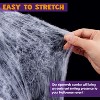 Joyfy Halloween Spider Web Decorations, 1200 sqft Spider Decorations Bonus with 80 Fake Spiders, Super Stretch Cobwebs for Halloween Party Supplies - 3 of 4
