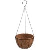 vidaXL Hanging Basket Brackets with Planters 4 pcs Black Steel - 4 of 4