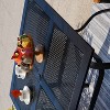 Captiva Designs 5pc Patio Dining Set with Square Umbrella Table with Mesh Top - 2 of 4