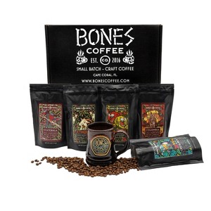 Bones Coffee Company World Tour Bundle With Specialty Coffee Mug - 1 of 4