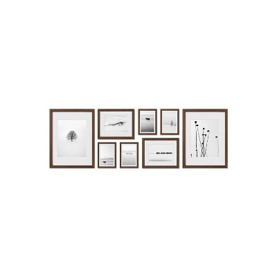 Haus and Hues Mayfair Gallery Wall Frame Set with Real Glass and Mat