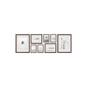 Haus and Hues Mayfair Gallery Wall Frame Set with Real Glass and Mat - 1 of 4