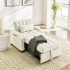 NicBex Modern Pull Out Sofa Bed Velvet Convertible Single Sofa with Adjustable Back for Living Room - 4 of 4