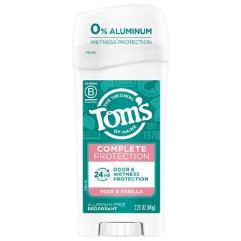 Tom's of Maine Complete Protection Deodorant - Rose & Vanilla - 2.25oz