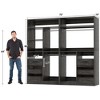 Aheaplus 72'' Set of 2 Freestanding Closet System with 6 Drawers and 4 Hanging Rods, Reversible Wardrobe with Shelves - 2 of 4