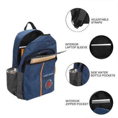 Naruto Shippuden Shinobi Symbols Blue 17.5” Adult Commuter Backpack — фото 4