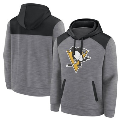 Nhl Pittsburgh Penguins Men s Gray Poly Hooded Sweatshirt Target