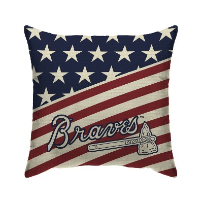 MLB Atlanta Braves Americana Decorative Throw Pillow