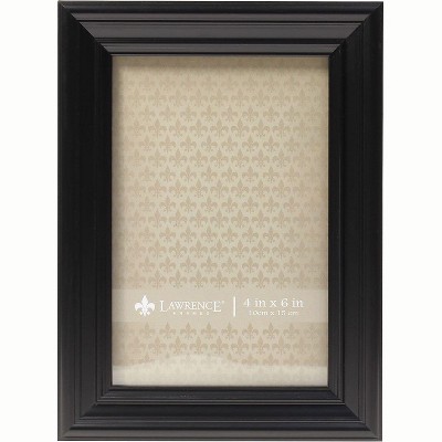 Lawrence Frames 4x6 Classic Detailed Black Picture Frame 535446