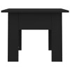 vidaXL Black Coffee Table - 21.7"x21.7"x16.5" - Modern Design - Stable and Sturdy - Made from Engineered Wood - Easy to Clean - 4 of 4