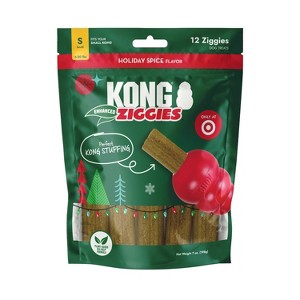 KONG Ziggies Enhanced Sweet Potato, Carrot and Cranberry Flavor Dog Treats - 7oz/12ct - 1 of 4