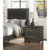 TiramisuBest Farmhouse Nightstand Side Table, Wooden Rustic End Table, Tall Bedside Table with Electrical Outlets Charging Station - White - 2 of 4