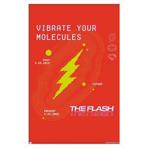Trends International DC Comics Movie The Flash - Vibrate Your Molecules Framed Wall Poster Prints - 1 of 4