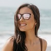 WMP Eyewear Metal Temple Round Polarized Sunglasses - 3 of 4