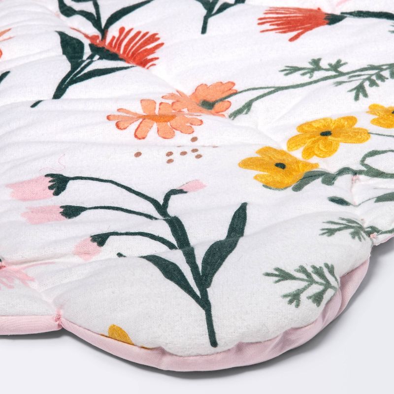 Floor Blanket and Playmat - Cloud Island&#8482; Pink Flower, 5 of 7
