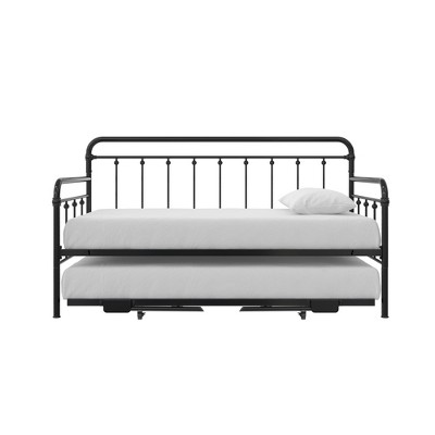 RealRooms Loki Metal Daybed with Pop Up Trundle Bed