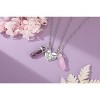 Necklace for 2 - Matching Heart Best Friends Crystal Pendant Necklaces Friendship Jewelry Set for Women - 2 of 4