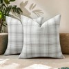 REGALWOVEN Plaid Decorative Check Soft Throw Pillow Covers  2 Pcs - 2 of 4