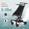 Lightweight Baby Travel Stroller, Compact Airplane-Friendly Design with One-Hand Fold, 8.4 lbs Portable Stroller with Breathable Fabric - 3 of 4