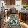 Full Floral Runner Rug, Non-Slip Washable Soft Carpet, Thin Rug for Entryway, Kitchen, Hallway, Bathroom, Laundry - 2 of 4