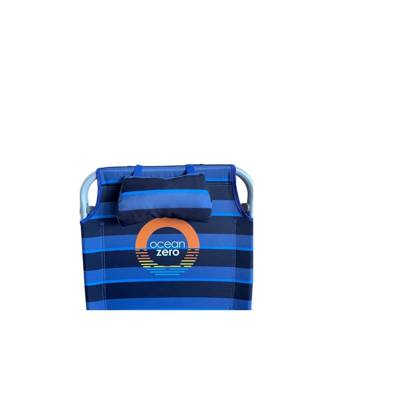 Ocean Zero Outdoor Portable Backpack Beach Chair Beach Shop Stripe, 4 of 6