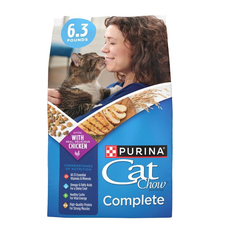 Purina Cat Chow Complete with Chicken Adult Dry Cat Food, 1 of 12