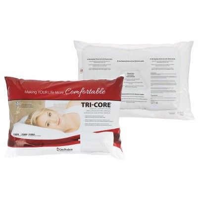 Mid-Size White Hypoallergenic Orthopedic Cervical Pillow