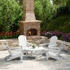 WestinTrends Malibu 5-Piece HDPE Folding Adirondack Chair Outdoor Patio Conversation Set - 2 of 4