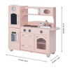 Teamson Kids Little Chef Westchester Retro Pretend Play Kitchen with Accessories, Ice Dispenser, Oven, Microwave, Refrigerator, Pink - 2 of 4