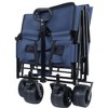 CAVINAS 500lbs Heavy-Duty Folding Wagon Cart,3-in-1 Shopping Cart with Bench Seat & Storage,Wagon for Camping,Sports - 4 of 4