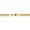 Black Bow Jewelry Men's 6.25mm 10k Yellow Gold Flat Beveled Curb Chain Necklace - 4 of 4