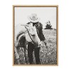 Kate & Laurel All Things Decor 18"x24" Sylvie Photo Silver Horse Framed Canvas by The Whiskey Ginger - 2 of 4