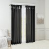 MAYEERTY 50x95" Twist Tab Lined Window Curtain Panel Black - 3 of 4