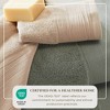Ultra-Soft Cotton and Modern Linen-Like Border Bath Towels - Great Bay Home - 4 of 4